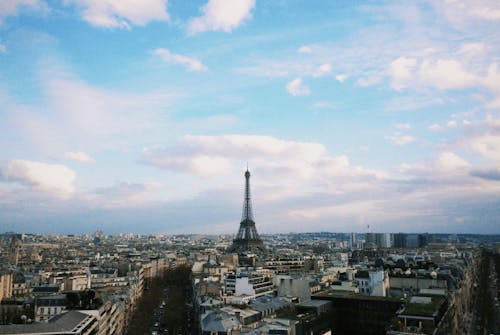 Eiffel Tower Under the Blue Sky