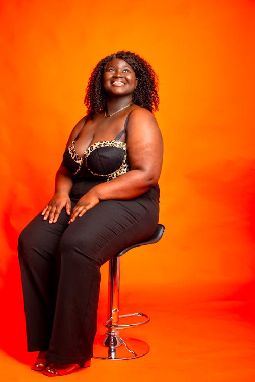 A Woman Sitting on the Chair