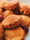 Stack of delicious homemade muffins