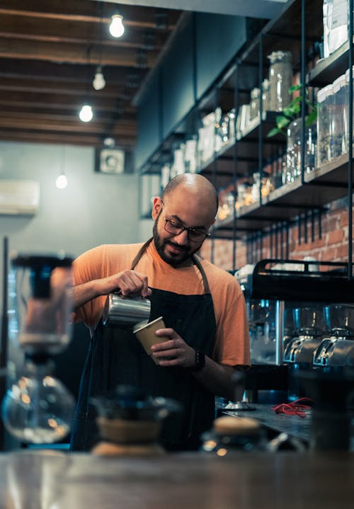 Free stock photo of african man, barista, coffee