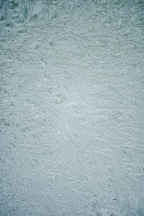 Free Detailed close-up of natural frost patterns on a glass surface in winter. Stock Photo