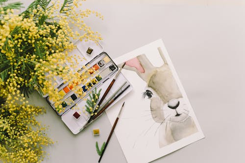Free Photo Of Easter Bunny Painting Stock Photo