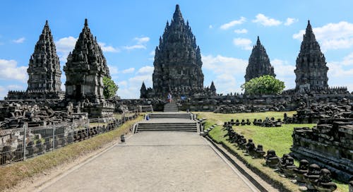 Free The Prambanan Temples in Indonesia Stock Photo