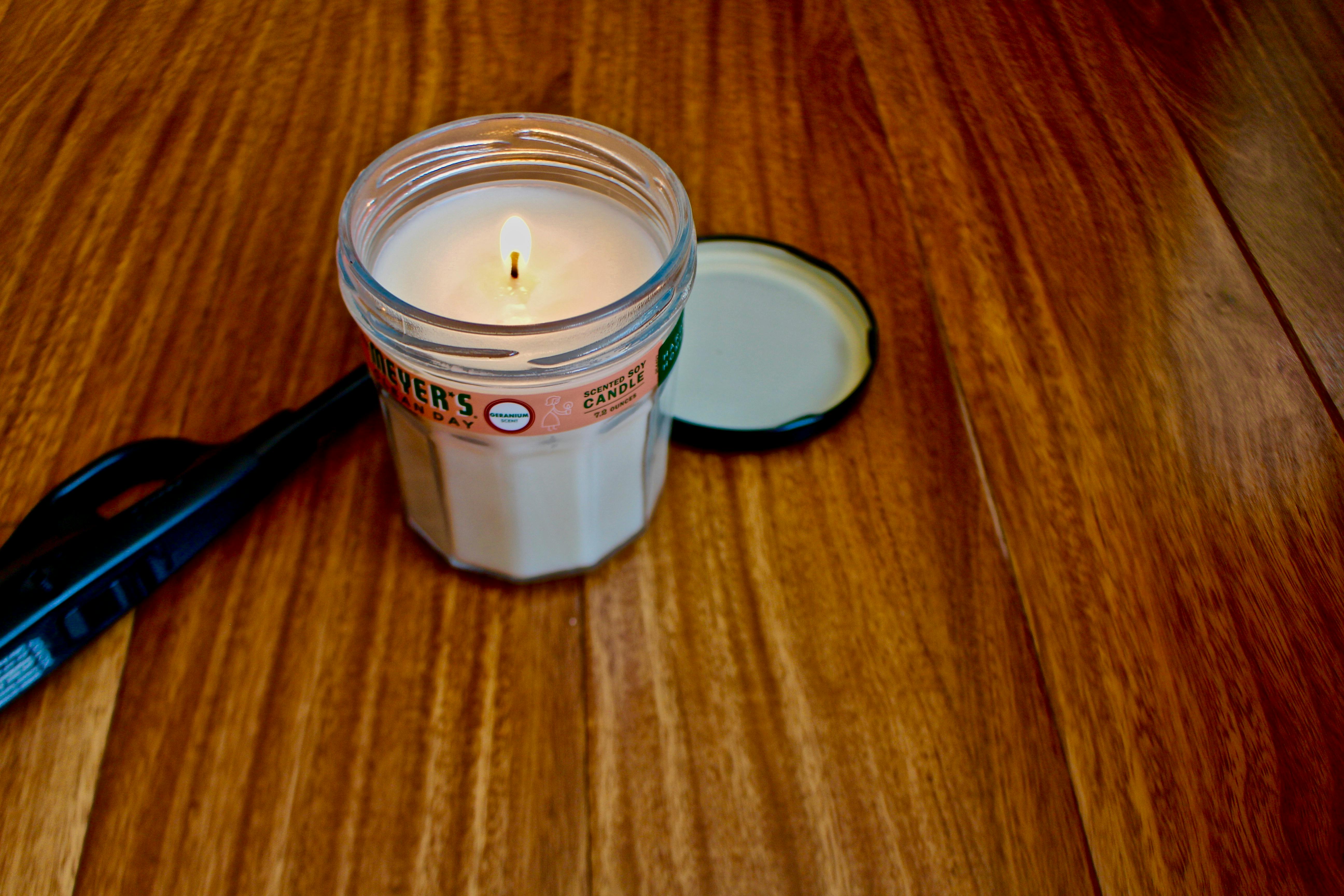 Lighted Candles in Glass Containers · Free Stock Photo