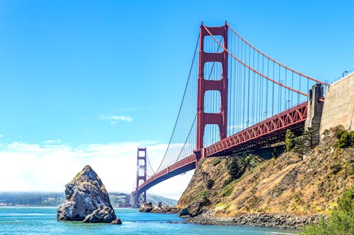 Free Golden Gate Bridge Under Blue Sky Stock Photo