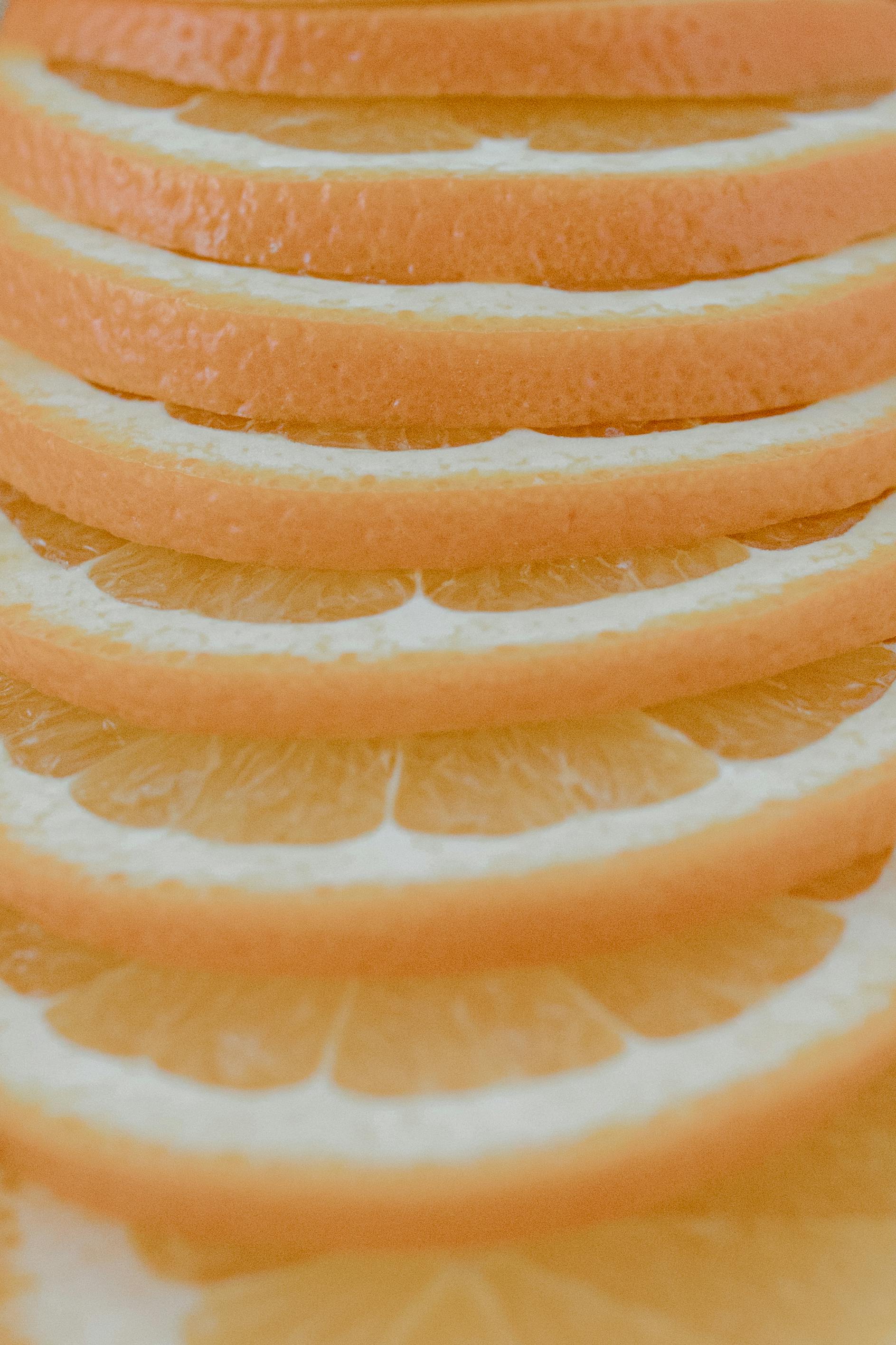 close up photo of sliced orange fruit