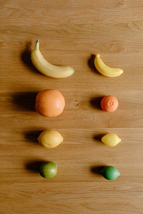 Ingyenes stockfotó asztal, banán, citrom témában