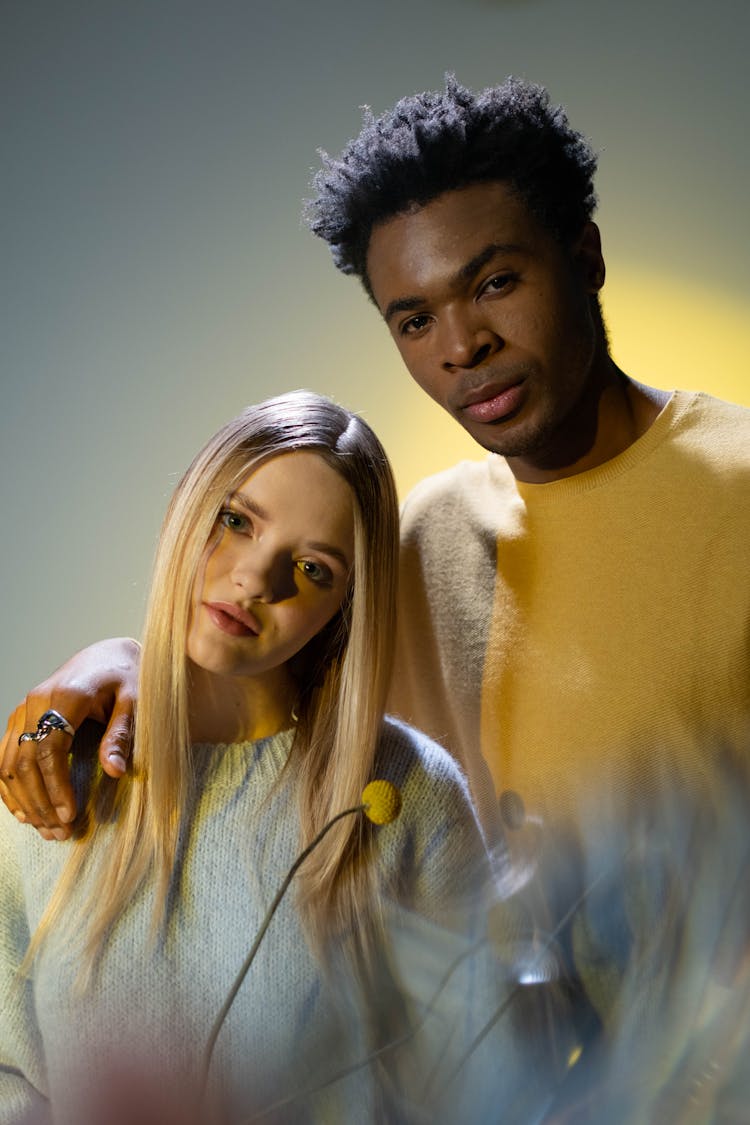 Portrait Of A Couple In The Studio