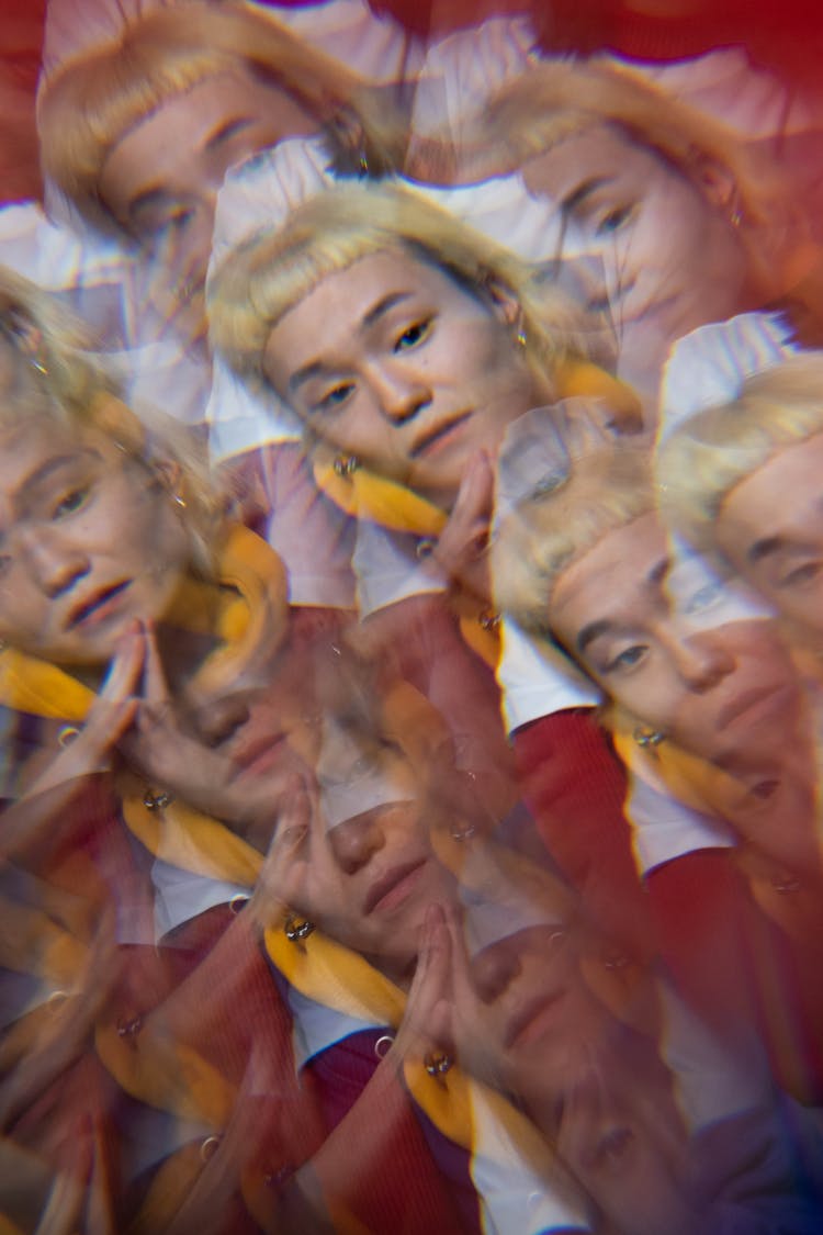 A Multiple Exposure Photo Of A Person 