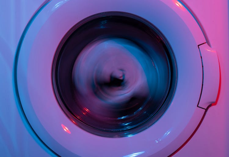 Photo Of A Washing Machine Spinning