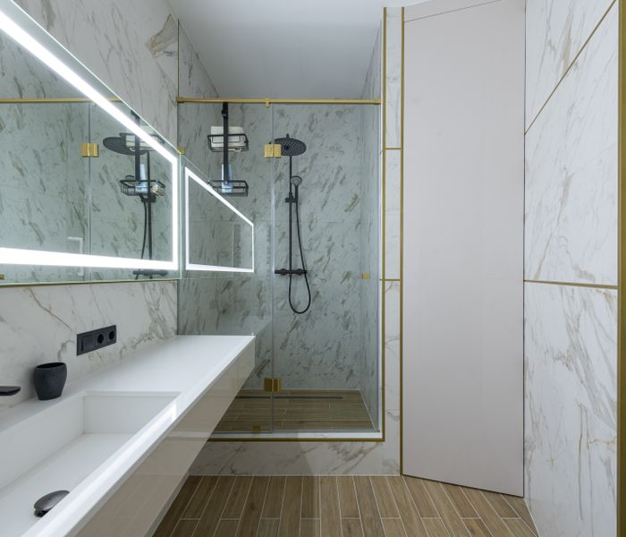 Small bathroom remodeling Riverside County - before and after