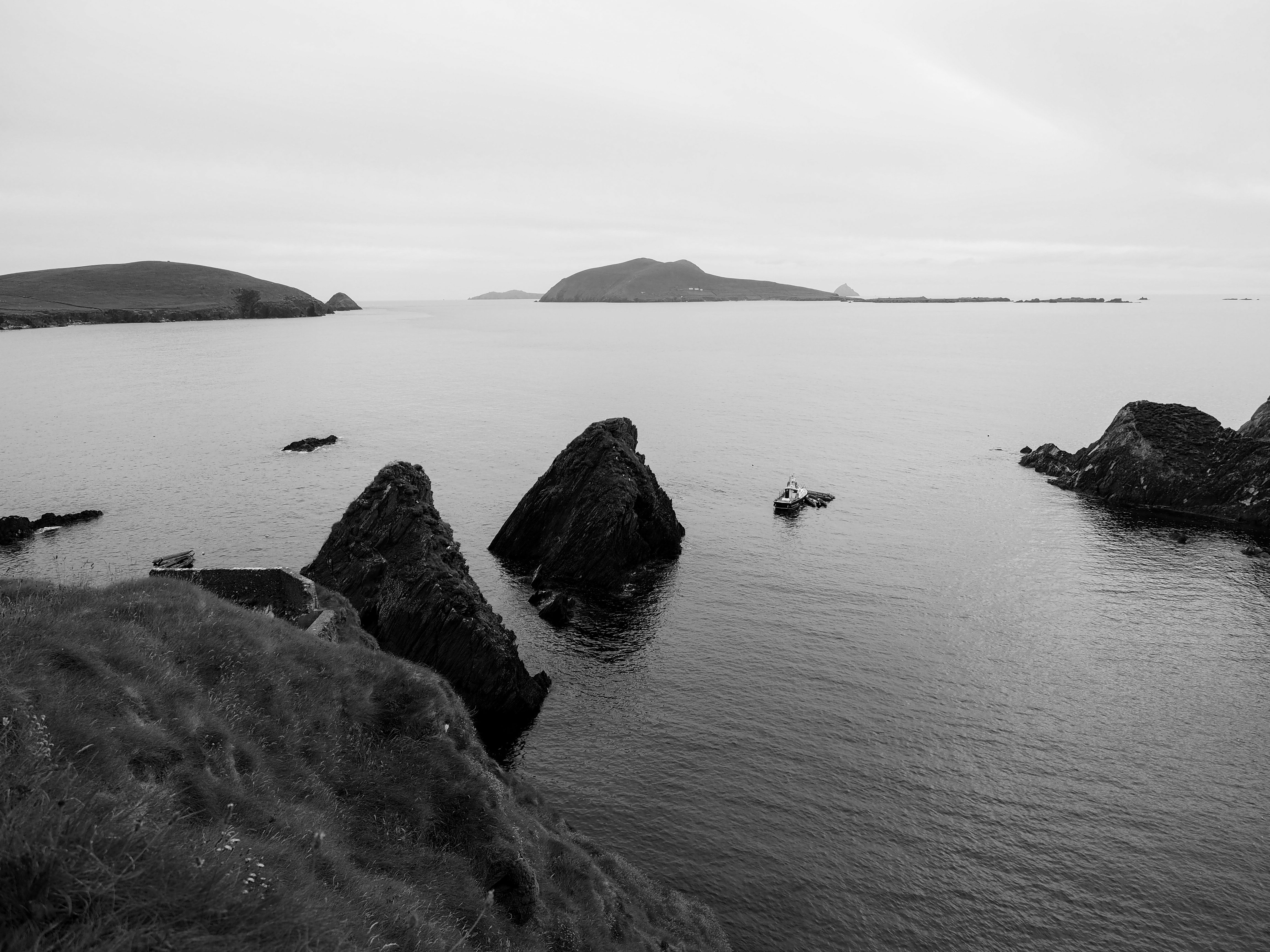 dingle ireland blasket island atlantic abandoned village sea cliffs kerry