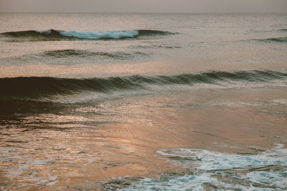 Ocean Waves Crashing on Shore · Free Stock Photo