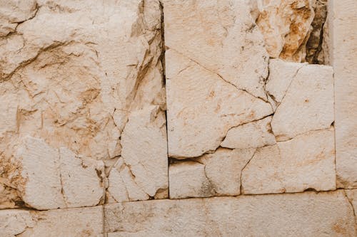 Cracked Texture of a Stone Wall