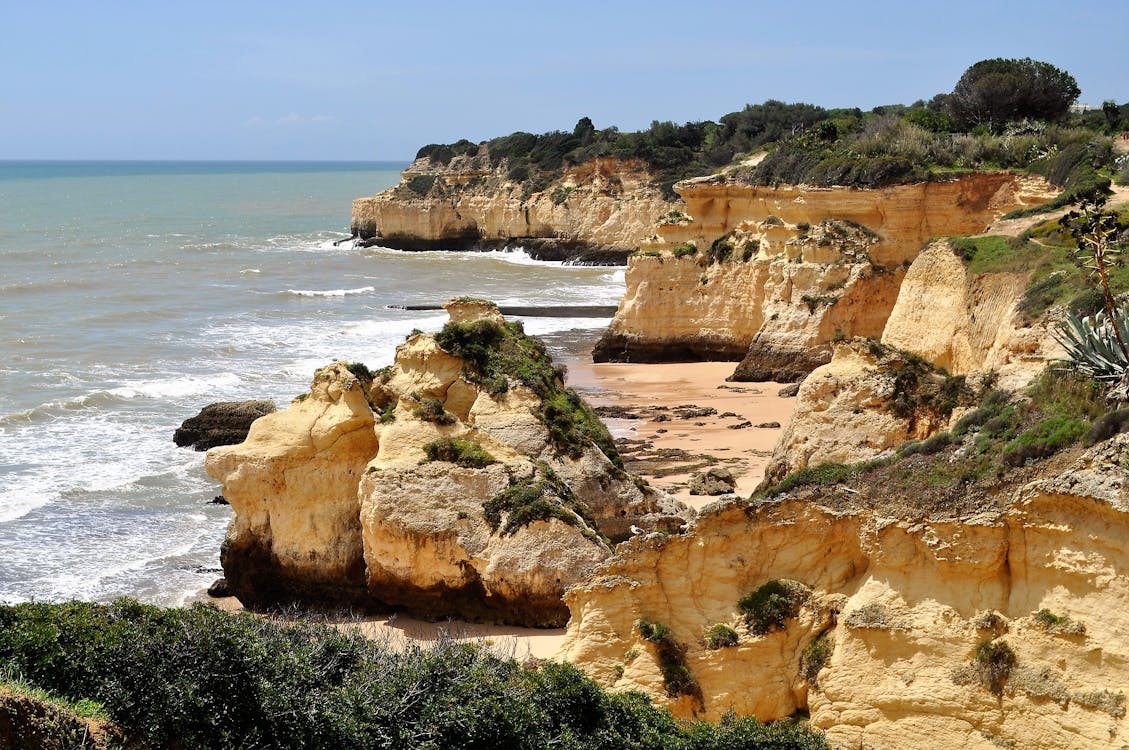 Cliffs on Sea Shore