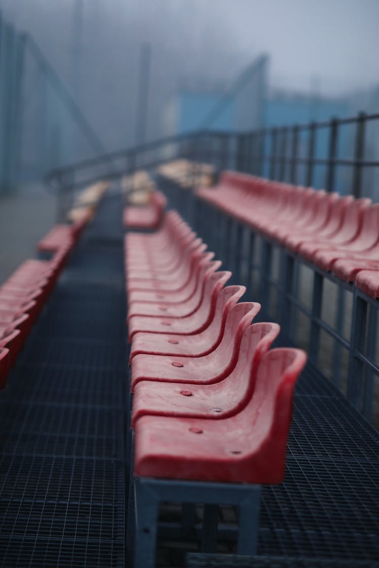 Wooden Seats On Steel Bleachers