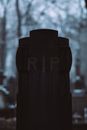Black Concrete Statue