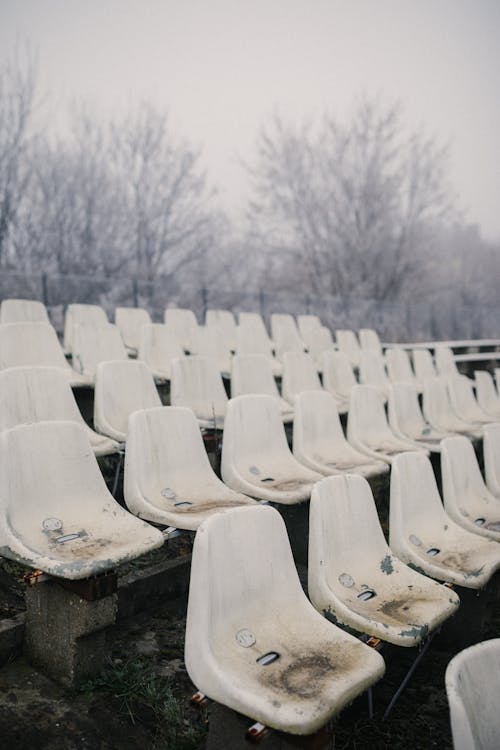 White Plastic Stadium Seats 