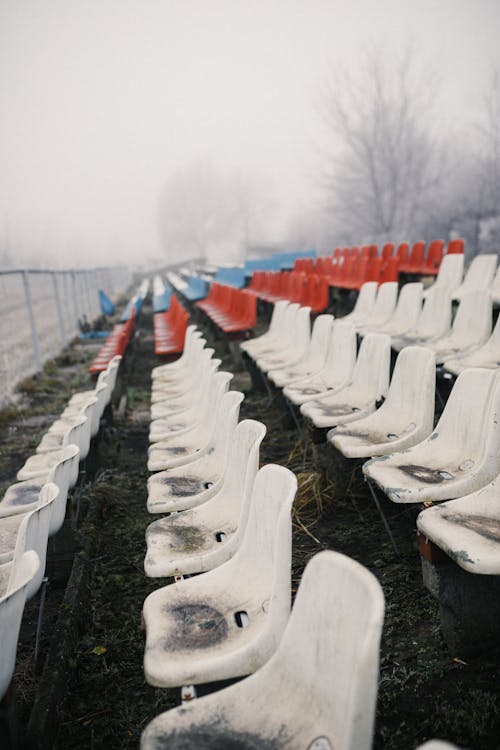 Plastic Seats on Empty Stadium