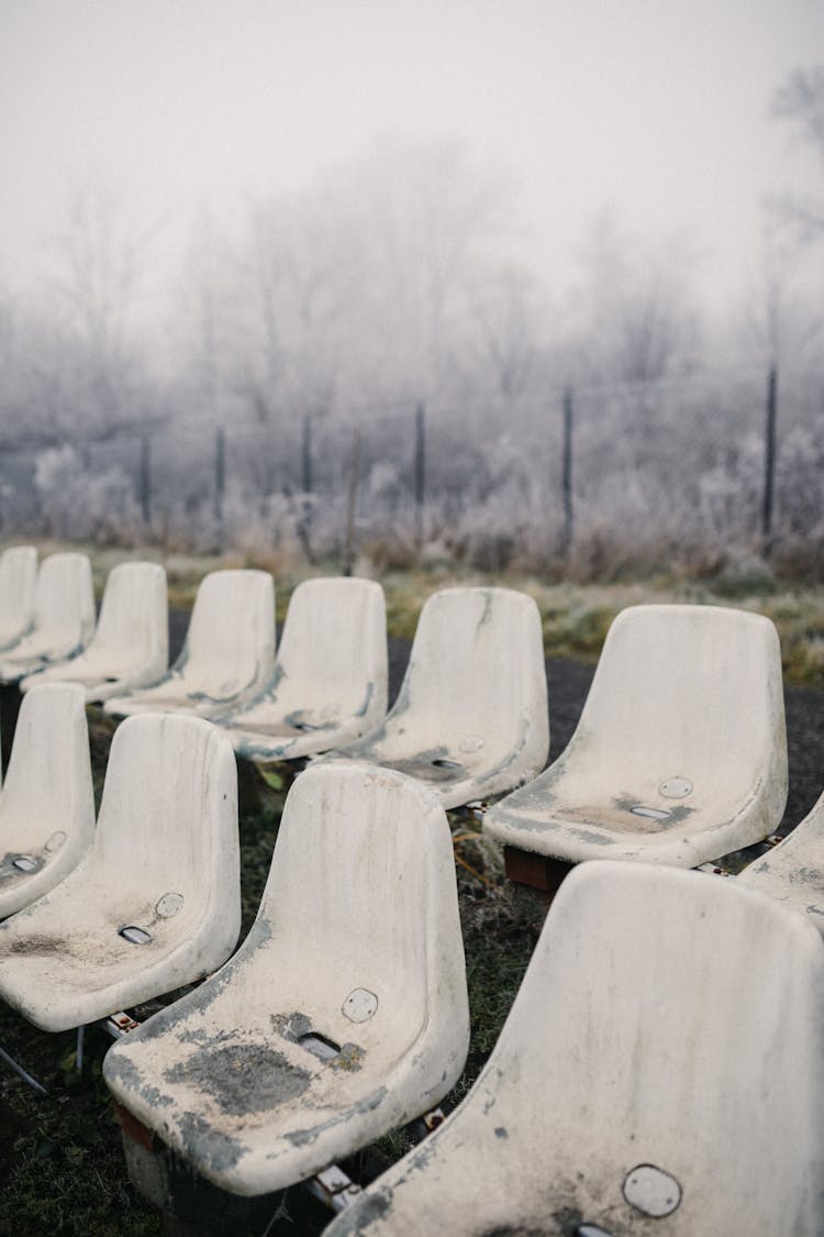 White Plastic Stadium Seats 