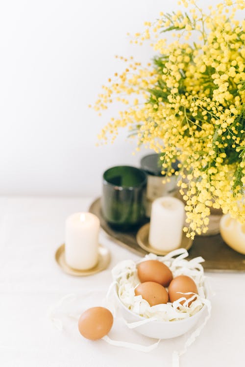 Ingyenes stockfotó aromaterápiás, asztalterítékek, barna tojás témában