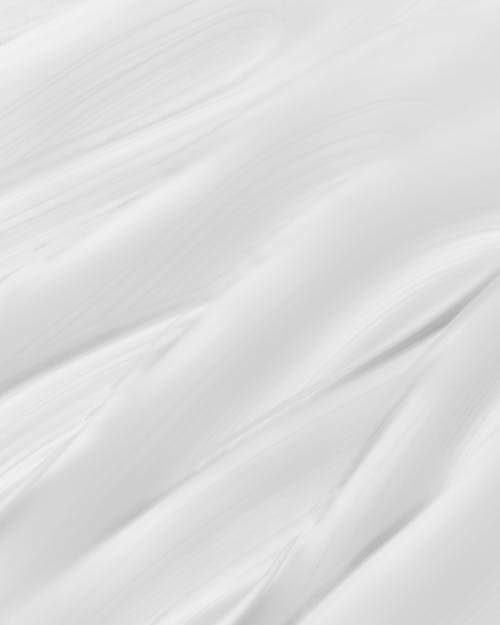 Free Full Frame of White Wrinkled Fabric Texture Stock Photo