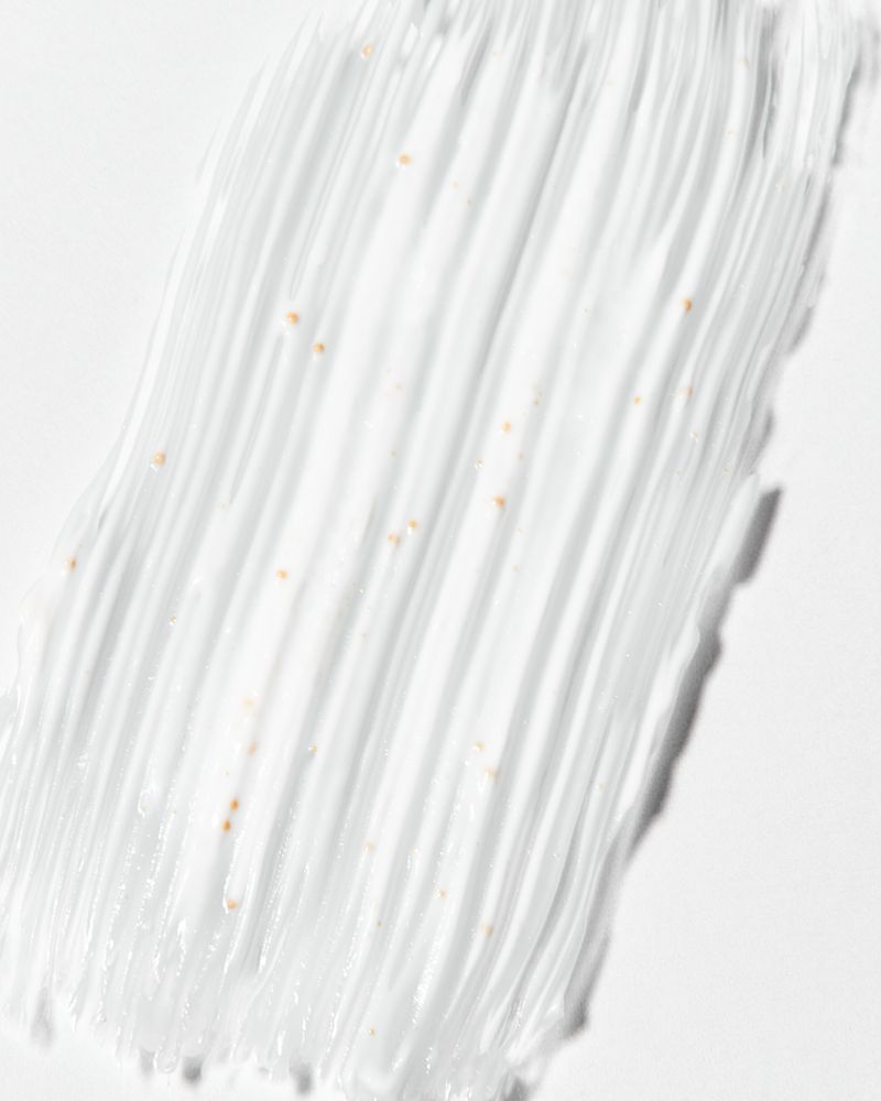 Smear of professional facial cream