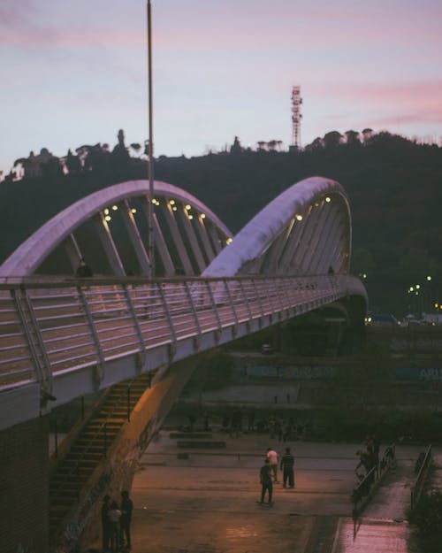 White Concrete Bridge