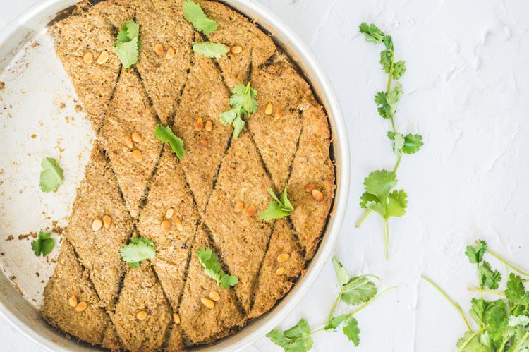 Sliced Kibbeh On A Tray 