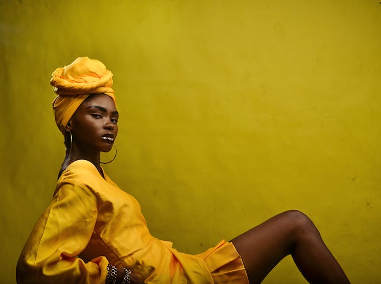 A Woman Wearing A Headwrap