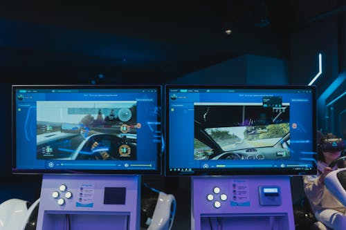 Video Game Displayed on Screen