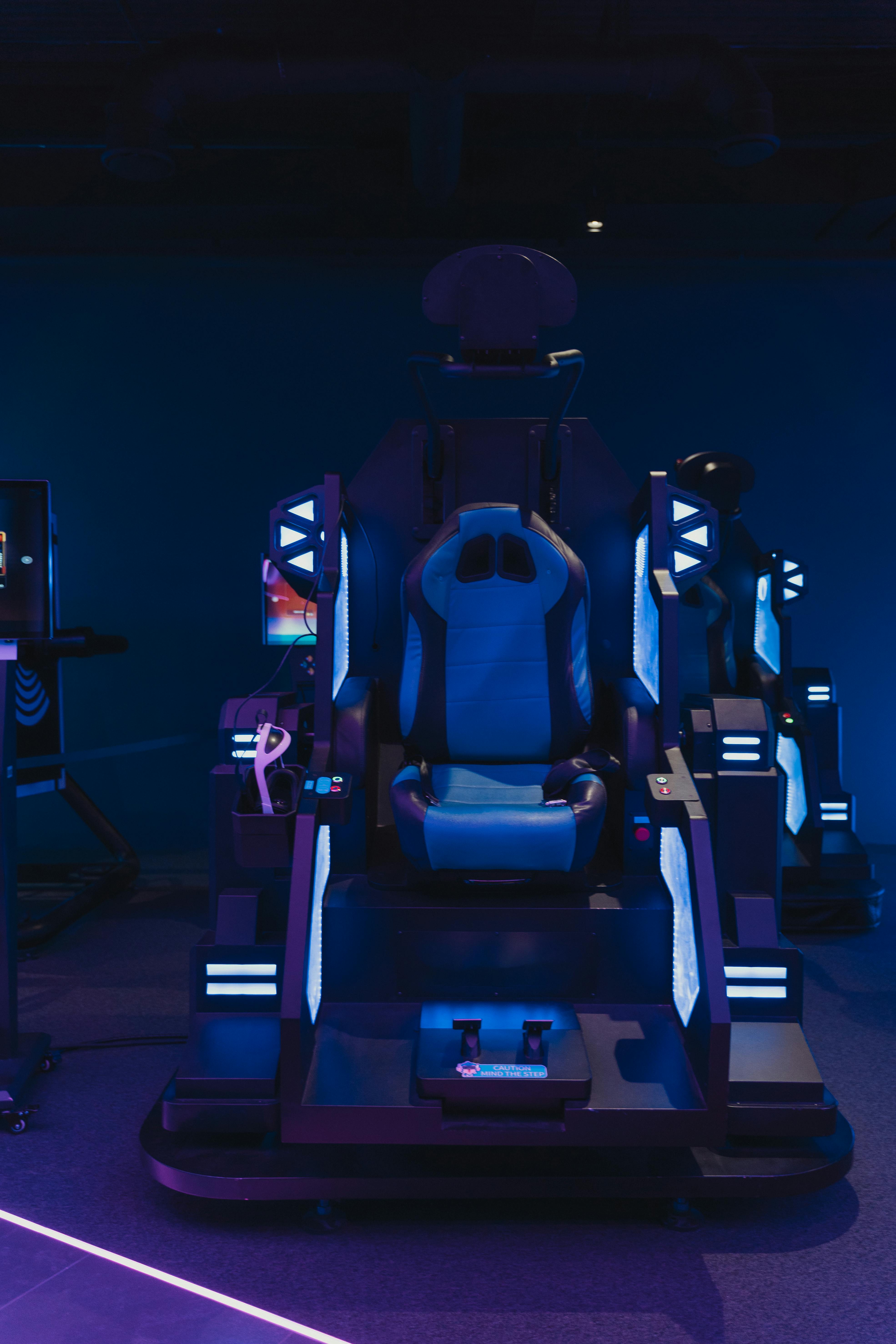 a gaming chair in the arcade