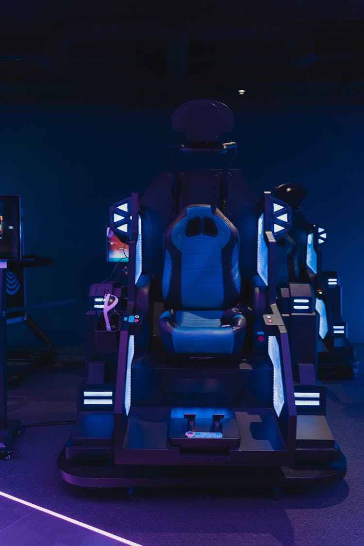 A Gaming Chair In The Arcade