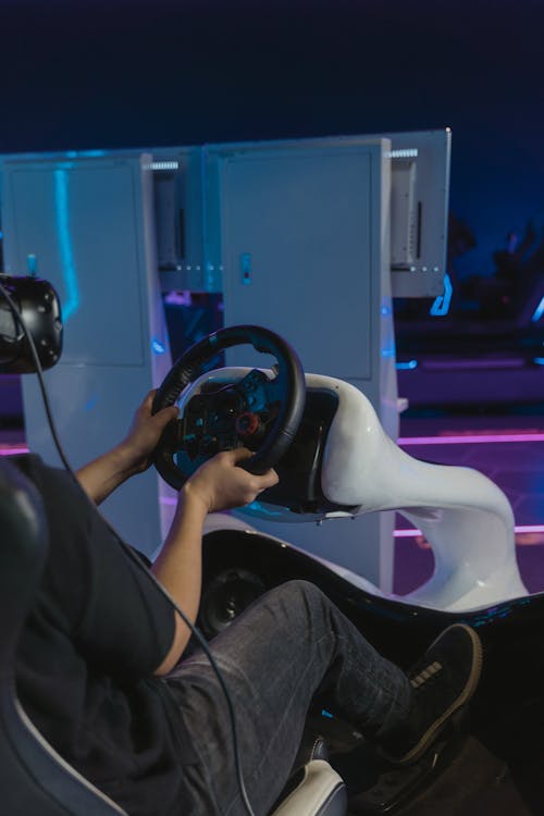 Person Playing Virtual Reality Game