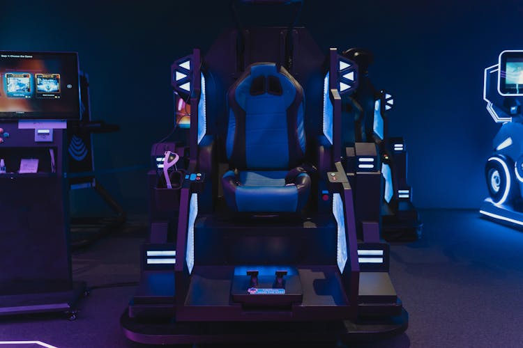 A Gaming Chair In The Arcade