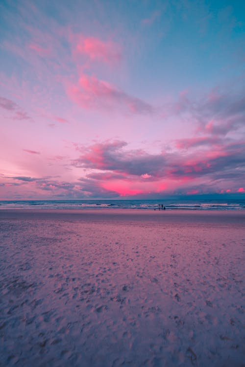 Scenic View of Beach during Sunset