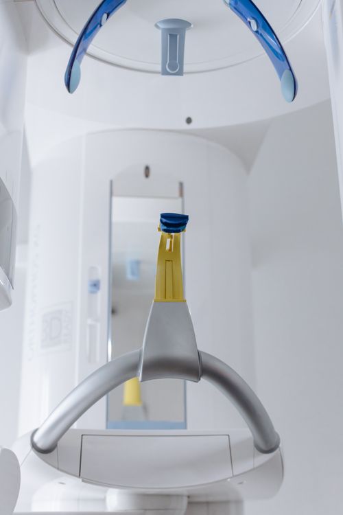 Free Close-up view of a modern dental X-ray machine in a clinic setting. Stock Photo