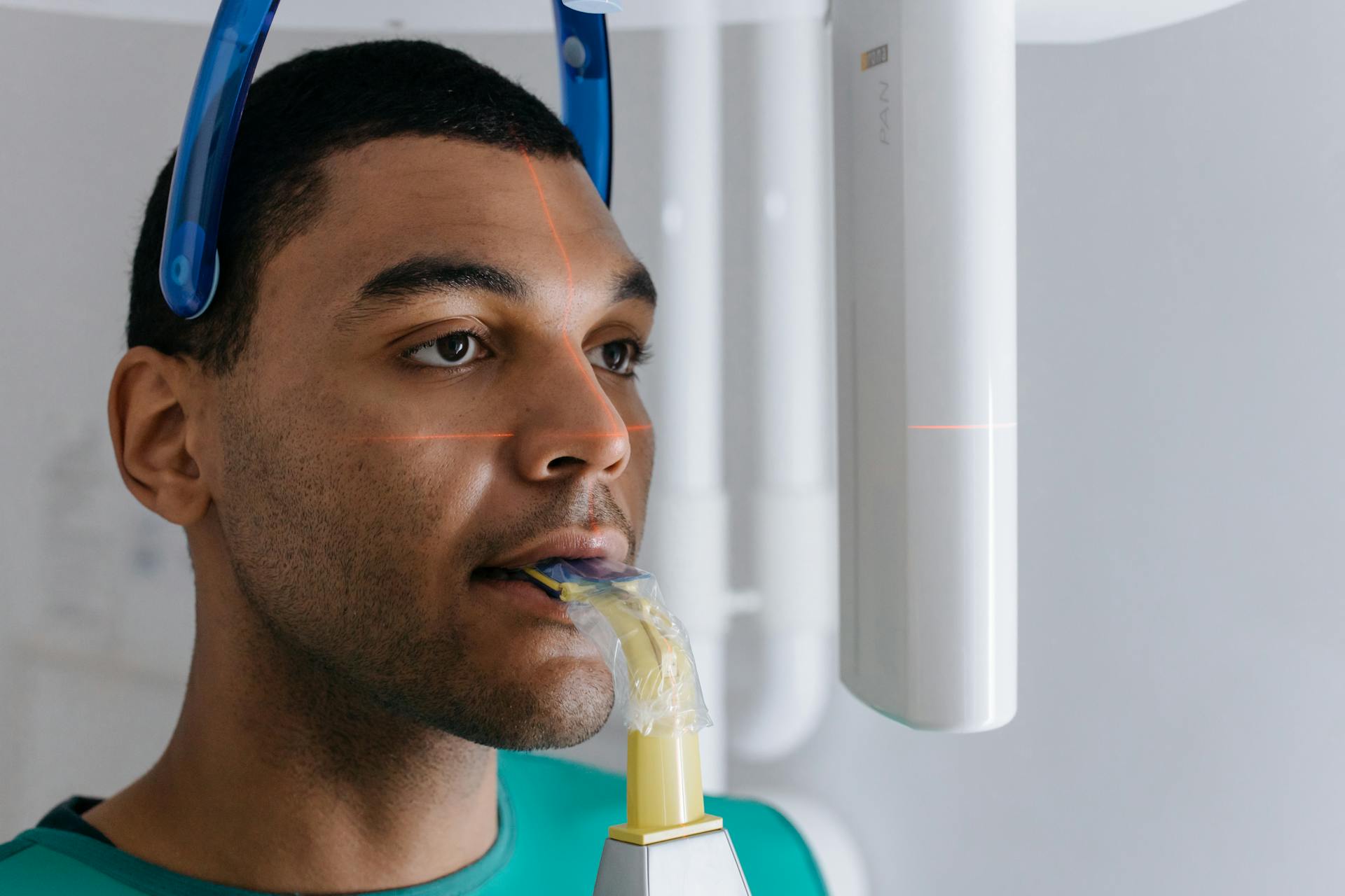 Close-Up Shot of a Man Having a Dental Checkup