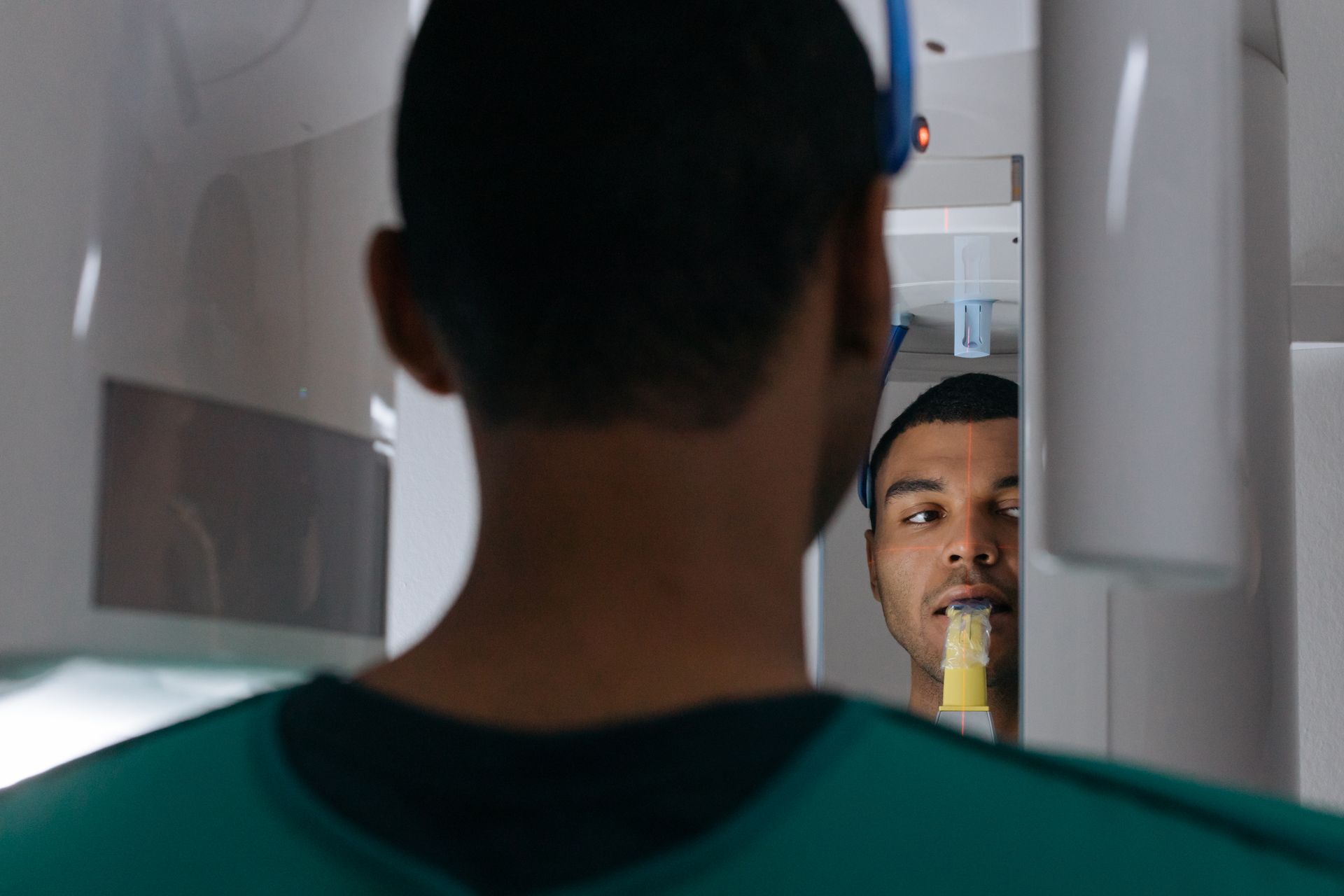 A Man Having a Dental Checkup