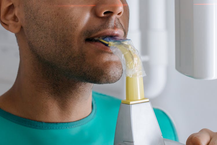 Close-Up Shot Of A Man Having A Dental Checkup