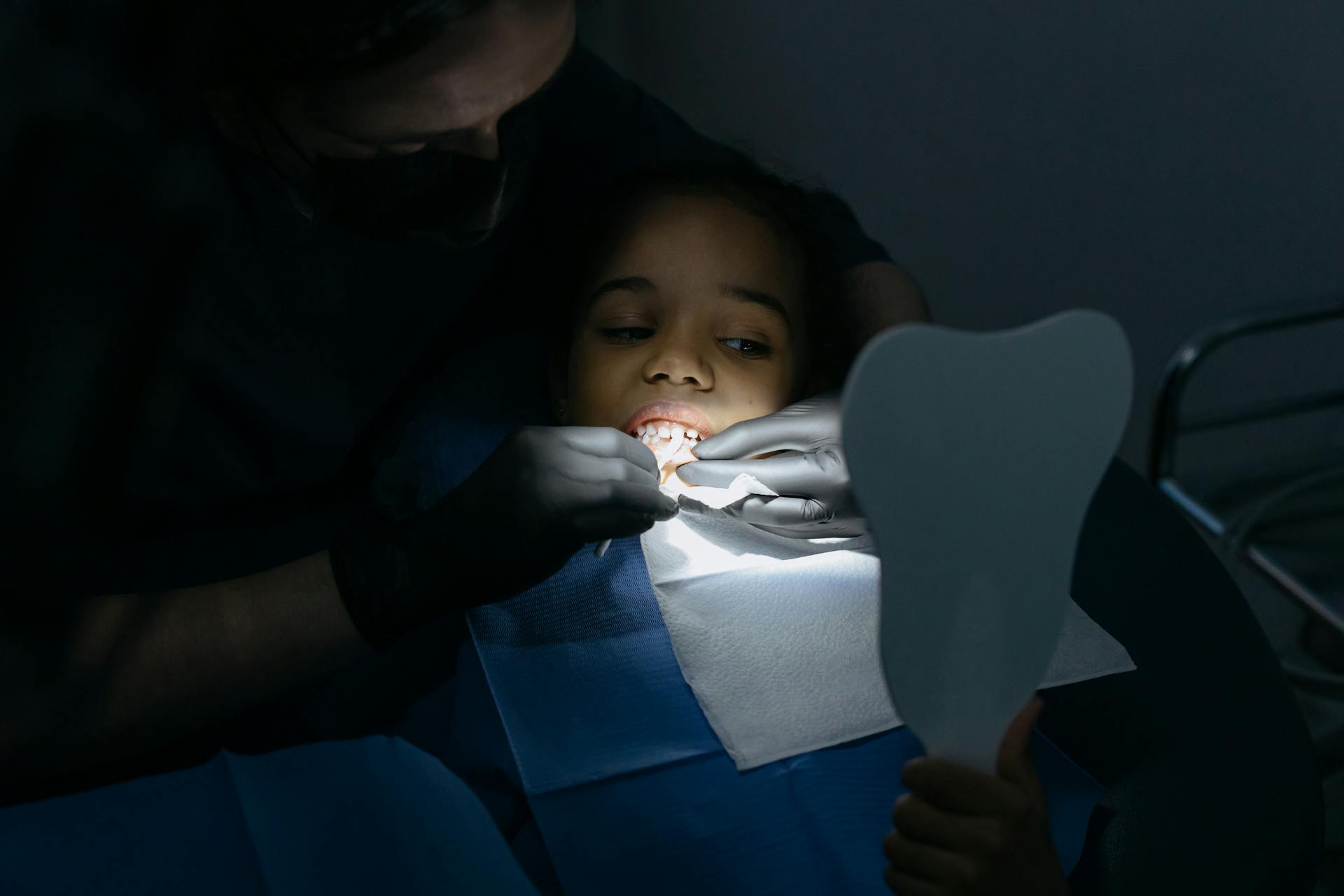 Close-Up Shot of a Girl Having Dental Checkup