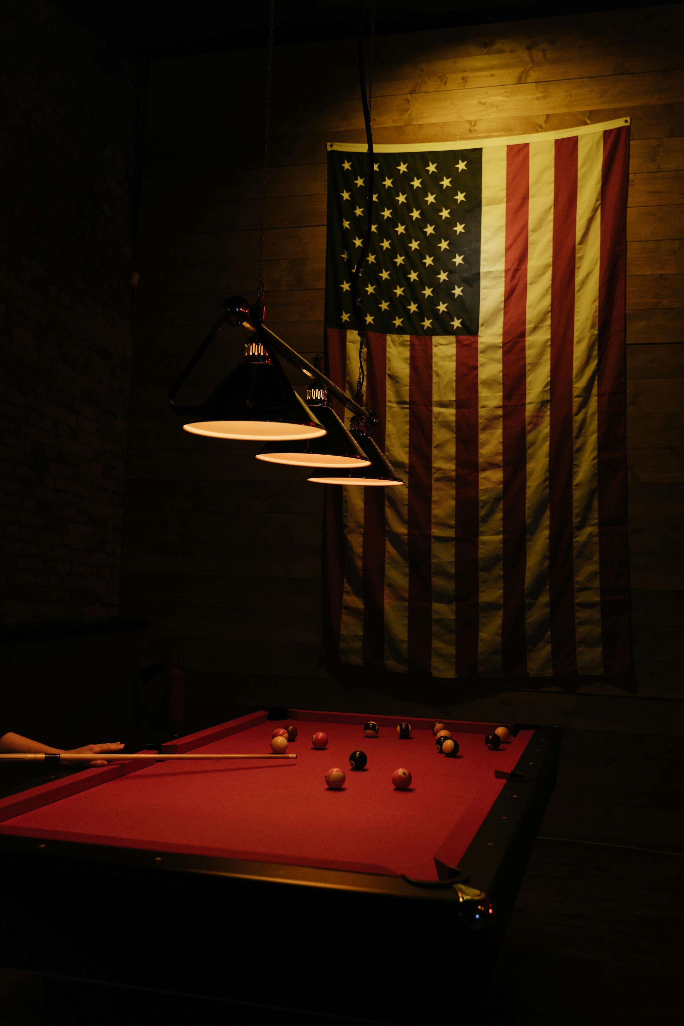 Billiard Shirt - Awesome Billiard Snooker Near Me America Flag