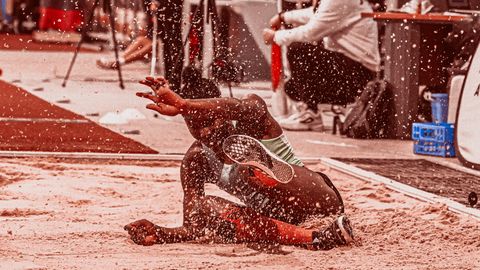 Why the long jump is decided on the penultimate stride