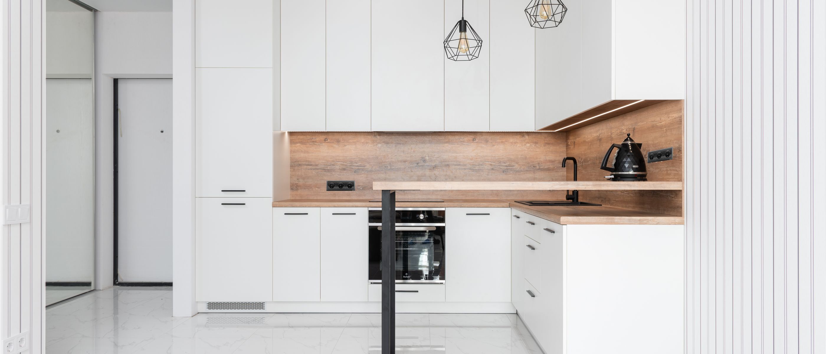 Kitchen Spraying in Isleworth — woodwork brushed to a crisp, smooth line