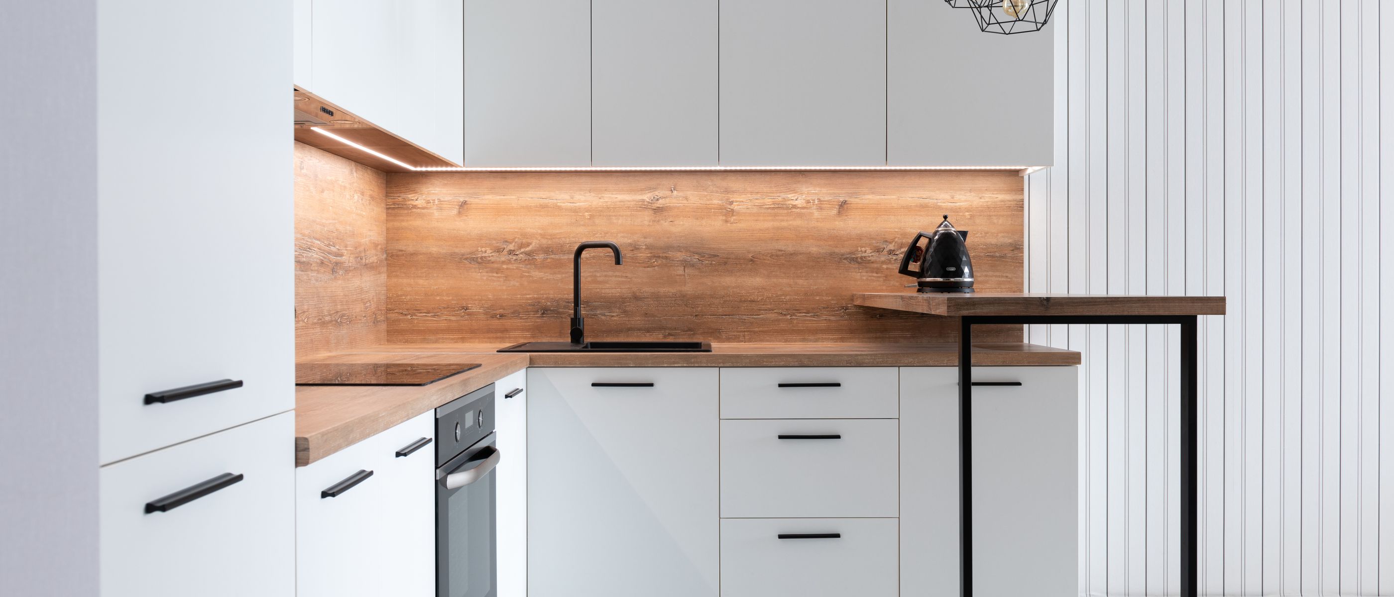 Kitchen Spraying in Harrow Weald — surfaces prepped and cut in by hand