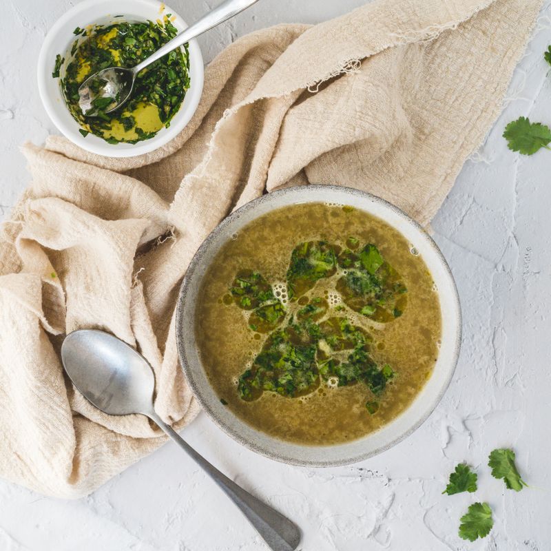 Quick Cilantro Mint Chutney Oil