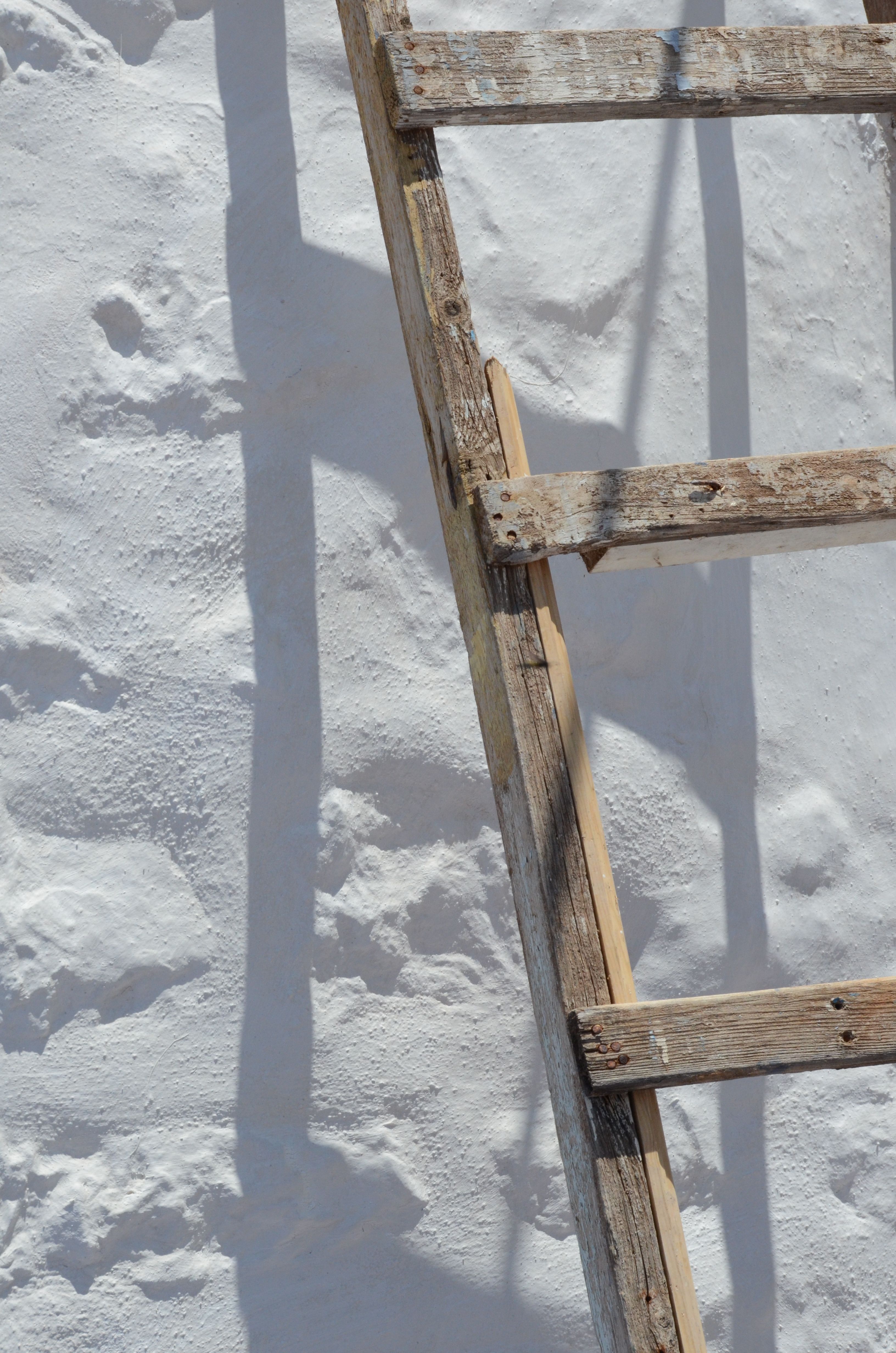 Brown Wooden Ladder on Snow Covered Ground · Free Stock Photo