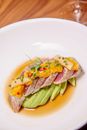 Close-up of a Seared Tuna Dish