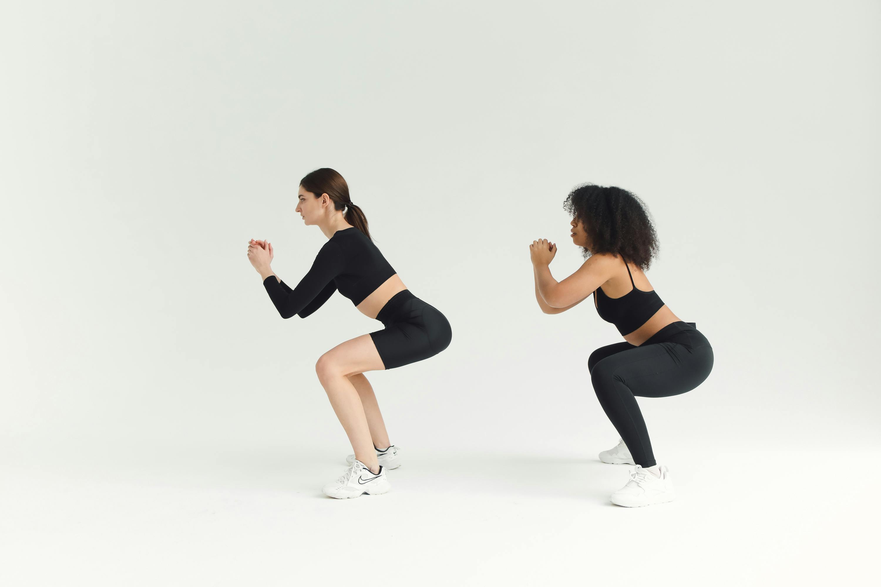 Free Women Working Out in the Room Stock Photo