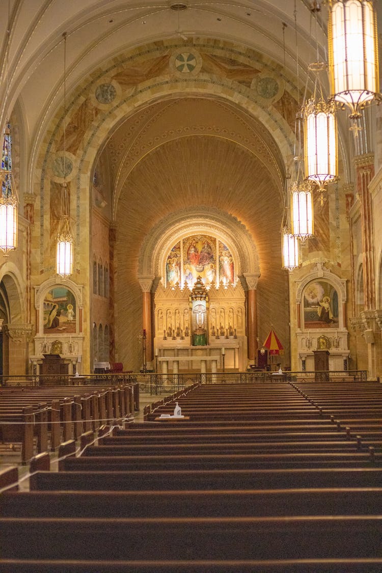 The Interior Of The Holy Hill Basilica And The National Shrine Of Mary In Hubertus